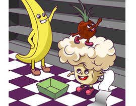 #97 för BLENDI .  I need some  Fruit and Veg turned into fun happy cartoon like av Nozhenko