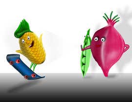 #94 para BLENDI .  I need some  Fruit and Veg turned into fun happy cartoon like de tonyirej