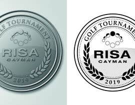 Nro 7 kilpailuun Design a winners medal for our charity golf tournament. The medal will be produced in acrylic and so should contain 2-4 colors, incorporate our logo (2 versions attached), incorporate a golf element and something like “RISA golf winner 2019”. käyttäjältä happyhand