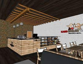 #29 para 3D Perspective and Floor Plan Hobby Cafe de aliwafaafif