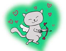 #32 para A cute cat logo for Valentine de wendyzabaleta