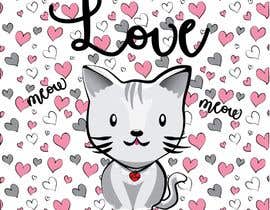#53 para A cute cat logo for Valentine de zsrzayad