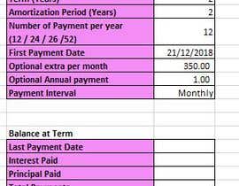 #4 for Build a mortgage amortization loan schedule with different parameters in excel by dhkong96