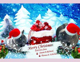 #49 ， Digital Christmas card(s) with photos of my pet cats 来自 asadulislambit
