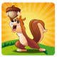 Icône de la proposition n°57 du concours                                                     Game Icon: Squirrel + Nut
                                                
