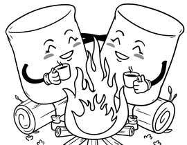 #81 for Drawing two marshmallows (as friends) around a campfire av Omstart