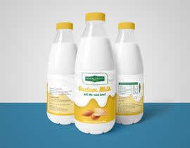 #27 para Design a label for  bottled milk juices por anshalahmed17