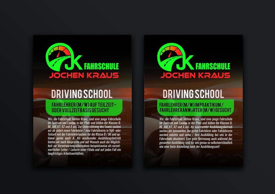 Wettbewerbs Eintrag #14 für                                                 Create a job advertisement for a driving school
                                            