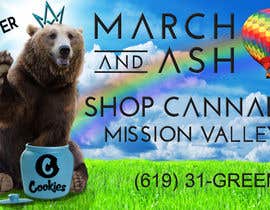 #7 for Billboard Design for March and Ash dispensary - Bear with Hand in Cookies Jar av henrbj10