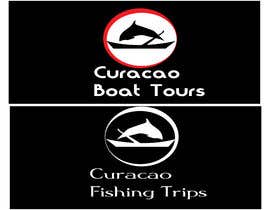 #19 para Two black and white logos boat tours and fishing trips on caribean island por alibasharti112