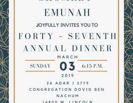 #24 para Design a Dinner Invitation de abhayc083