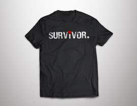 #19 สำหรับ A graphic of the word survivor. I want to be able to print it on a T-shirt. I want it in black and white. โดย JubairAhamed1