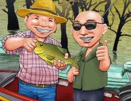 #29 para Fisherman and Farmer Caricature por juliantoK