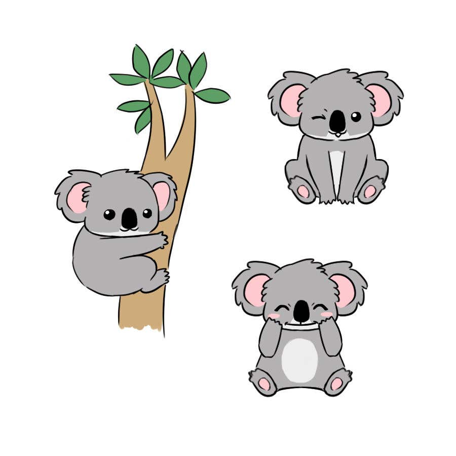 Entry #46 by sirckun for Draw / Illustrate / Animate Cartoon Koala, Animal  Art, 2 variations | Freelancer