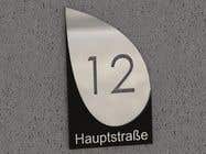 #341 pentru Design a House number plate from stainless steel and glass de către fersal93