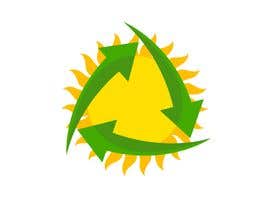 #26 สำหรับ Design a logo for a sustainability business. No business name in the logo. It should have 3 green arrows around a yellow conceptualised flaring sun. The sun flare should be in the centre and the flares emerge from behind the green arrows. โดย Davidplx
