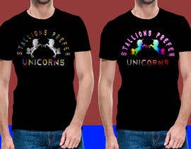 #60 para Unicorn T Shirt Design de sajeebhasan177