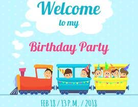 #6 para First birthday invite Thomas theme de sirojulmunir26