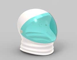 Nambari 3 ya Plastic Astronaut helmet with visor with 3D printable file in STL format na makhan22
