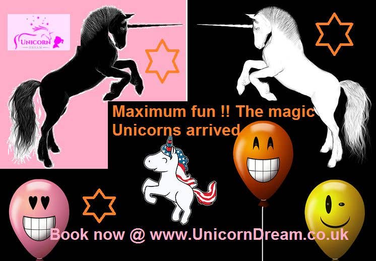 Kilpailutyö #4 kilpailussa                                                 Multiple Facebook and Istagram adverts needed kids Unicorn Event
                                            