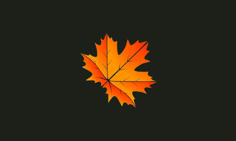 Bài tham dự cuộc thi #34 cho                                                 Original icon for: Gold maple leaf 'in the wind'
                                            