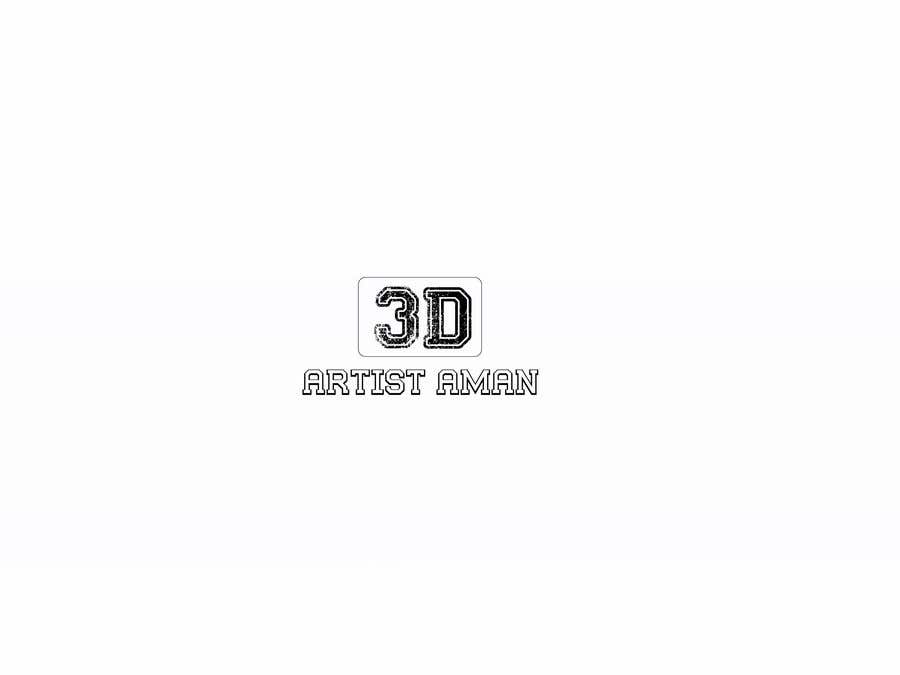 Entri Kontes #61 untuk                                                Design a logo for my works. Name is 3D Artist aman.
                                            