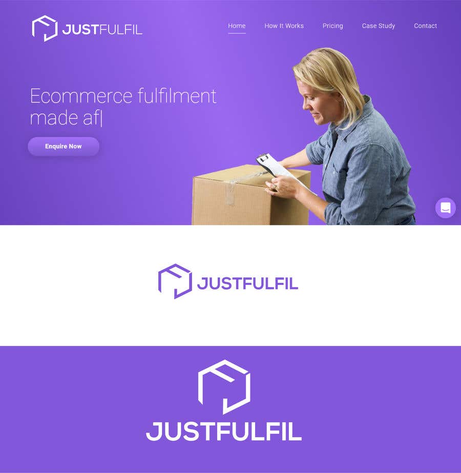 Tävlingsbidrag #293 för                                                 JustFulfil Logo Design Competition
                                            