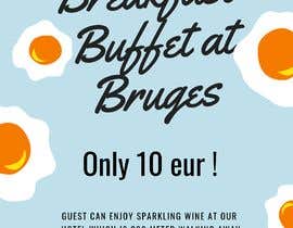 #3 for poster for advertising the breakfast in a hostel in Bruges af shahiraameena