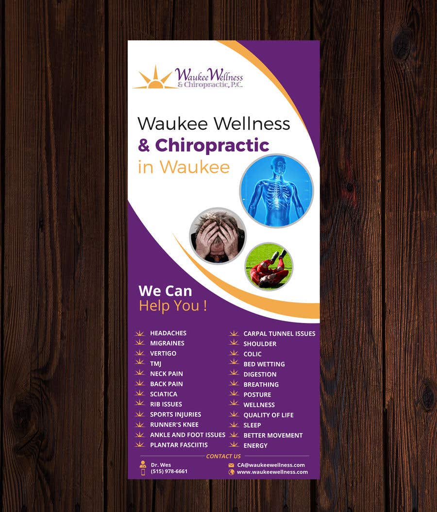 Entri Kontes #16 untuk                                                Waukee Wellness & Chiropractic Banner Project
                                            