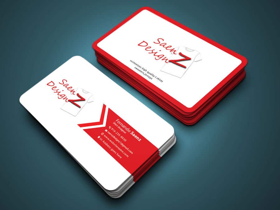 Contest Entry #15 for                                                 I want a two sided business card for T-shirt company.
                                            