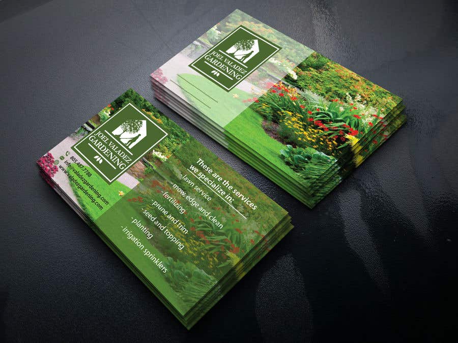 Entry 121 By Momodart For Revamp Business Card For Landscaping Gardening Service Provider Freelancer