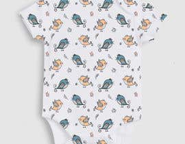 #52 para birds bodysuit baby design de LizaShtefan