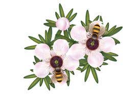 #7 for Graphic Illustration of Manuka Flower With a Honey Bee on it by jawadali9859