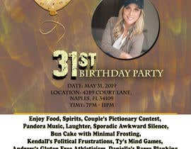 #39 for Ashley is a Birthday Beast 31st Birthday Party Flyer by anggiee96