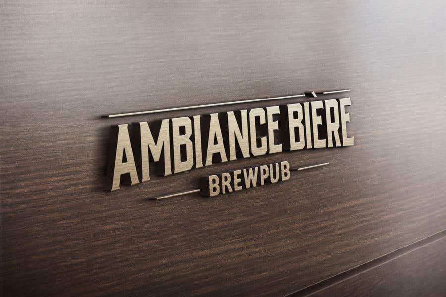 Penyertaan Peraduan #38 untuk                                                 Logo for a brewpub called "Ambiance bière"
                                            