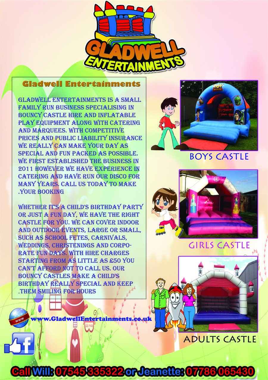 Konkurrenceindlæg #4 for                                                 Design a Flyer for A Bouncy Castle Hire Company
                                            