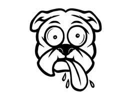 #32 untuk Logo design of dog head with tongue sticking out oleh LizaShtefan