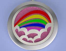 #16 za Stainless Steel Jewelry Designs - Rainbow / Clouds Oil Diffuser Locket od rosales3d