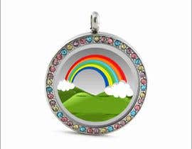 #26 para Stainless Steel Jewelry Designs - Rainbow / Clouds Oil Diffuser Locket de Cmyksonu
