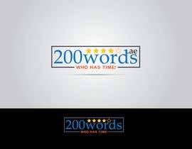 #46 untuk Design a Logo for 200words.ae oleh unumgrafix