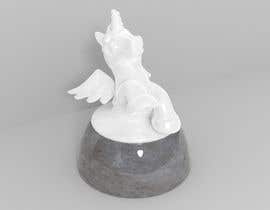 Nro 20 kilpailuun 3D Illustration - Fun Clean White Porcelain Unicorn Figurine käyttäjältä Christek