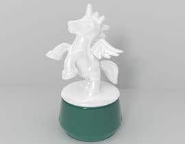 Nro 21 kilpailuun 3D Illustration - Fun Clean White Porcelain Unicorn Figurine käyttäjältä Christek