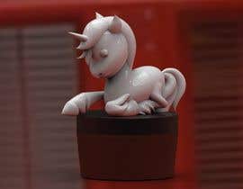 nazmisevli tarafından 3D Illustration - Fun Clean White Porcelain Unicorn Figurine için no 23