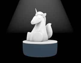 #6 for 3D Illustration - Fun Clean White Porcelain Unicorn Figurine af alpharocket