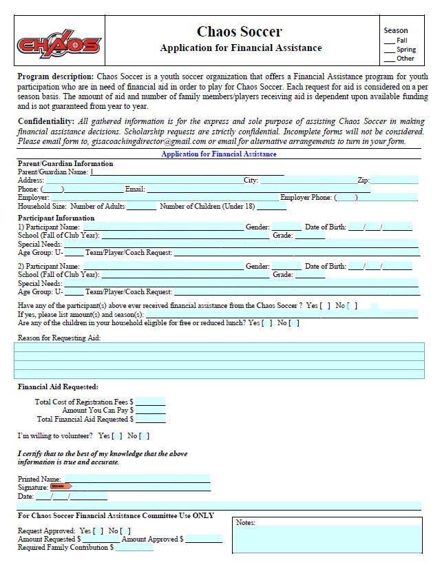 Contest Entry #21 for                                                 URGENT Need financial aid form created PDF
                                            