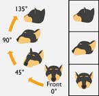 Nro 9 kilpailuun Three angles for a cartoon dog&#039;s head in PSD format käyttäjältä elialex
