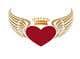 Kilpailutyön #126 pienoiskuva kilpailussa                                                     Create a heart with wings and crown Vector Image
                                                