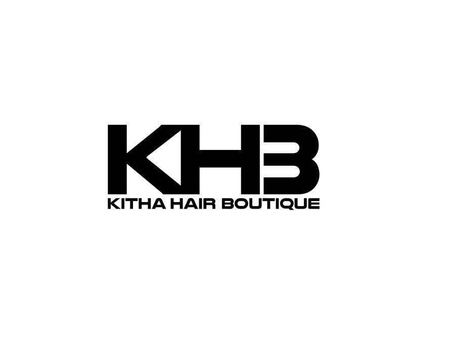 Penyertaan Peraduan #14 untuk                                                 I am a hair company that sell hair. The name of my hair company is KHB (Kitha Hair Boutique). I need a logo design I want the letter KHB to stand out. I prefer colors Pink, Gold, & Black or Red, Gold, & Black.
                                            