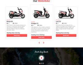 #36 for User Interface design (landing page design) - for a motorcycle rental company av dekguh