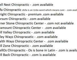 #35 para Name a chiropractic business de madihajunaid